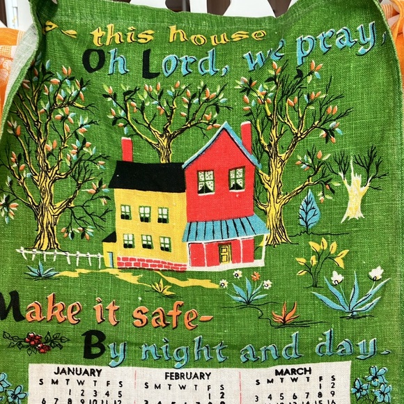 Vintage/Retro/MCM Plastic Salt & Pepper With Cloth 1974 Calendar Hand Towel - Picture 10 of 12